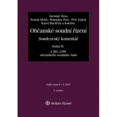 Občanské soudní řízení Kniha IV - Jaromír Jirsa