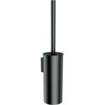 Omnires Modern Project - Стенна четка за тоалетна с държач, четкано графитно покритие MP60621GR (MP60621GR)