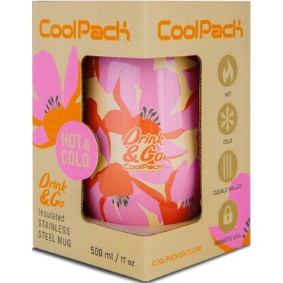 Coolpack Coffee Mug 500 ml Miss Flores Rosa