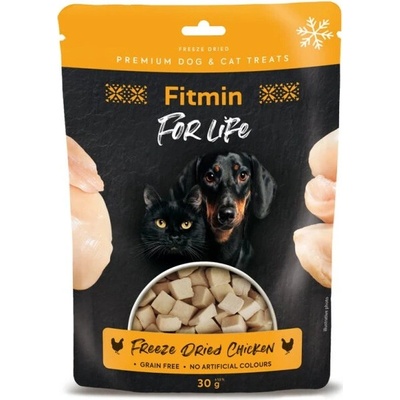 Fitmin For Life dog, cat poch. Mrazom sušené kuracie 10x30 g
