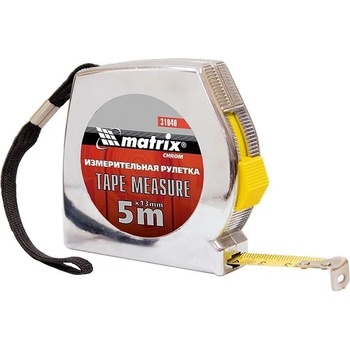 MTX Ролетка Chrom, 5 m х 13 mm, хромиран корпус MTX