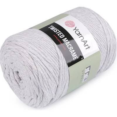 Prima-obchod Pletací příze Twisted Macrame 500 g rozčesávací, barva 8 (756) šedá nejsvětlejší
