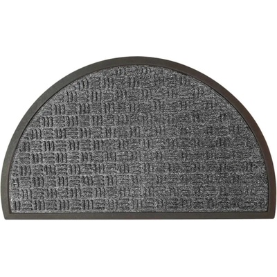 ИЗТРИВАЛКА ГУМА/ПП 45Х75 cm ПОЛУКРЪГ ТЪМНОСИВА (8594026561406)
