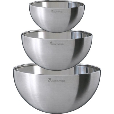 Masterpro Misky míchací sada 3 ks 17, 19, 25 cm nerez BGEU-5574-6