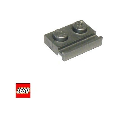 LEGO® 32028 Podložka 1x2 S Kolejnicí Stříbrná