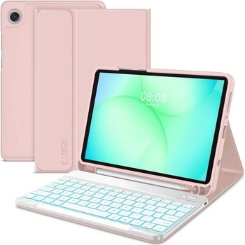Tech-Protect Калъф с Клавиатура за Samsung Tab A11 / A9 8.7", Tech-Protect SC Pen Keyboard Case, Розов (5906302335015)