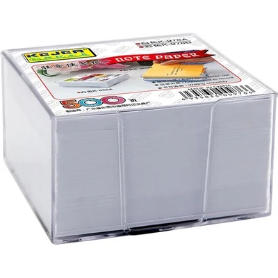 Kejea Хартиено кубче, 75 x 75 mm, бяло, 500 листа, с пластмасова поставка (O1040180007)