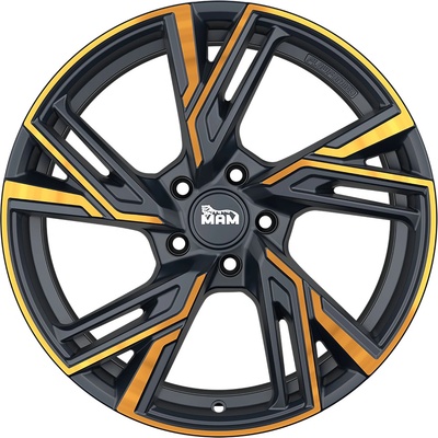 MAM RS5 8x18 5x112 ET30 matt black front copper