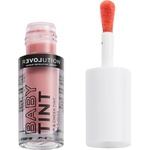 Relove by Revolution Течен руж и блясък за устни Baby Tint, Rose, 1.4 ml
