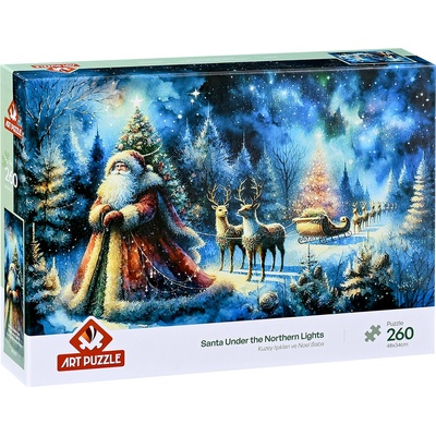 Art Puzzle Пъзел Art Puzzle от 260 части - Дядо Коледа и северното сияние (40267)