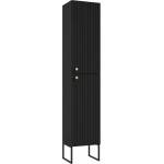 Defra Висок стенен шкаф матово черно Defra Fuego 170x37 см (001-C-03703)