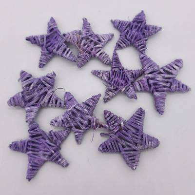 Lata star 5 cm 30ks fialová PT0067