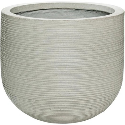 Pottery Pots květináč Cody M Light Grey Ridged Ficonstone 35 x 31 cm
