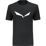 Salewa Мъжка спортна тениска Salewa Solidlogo Dry T-Shirt Sport shirt - Black Out - размер 46 (216-2734-0712)