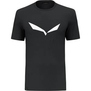 Salewa Мъжка спортна тениска Salewa Solidlogo Dry T-Shirt Sport shirt - Black Out - размер 46 (216-2734-0712)