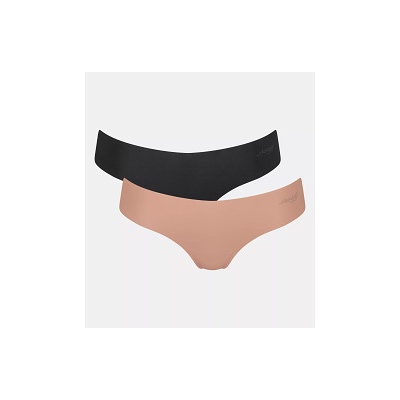 sloggi Kalhotky ZERO Microfibre 2 0 Hipstring C2P M004 000L hnědá kombinace