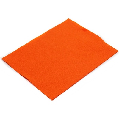 Filc rezaný 20x25cm/1,5mm, tmavo oranžový