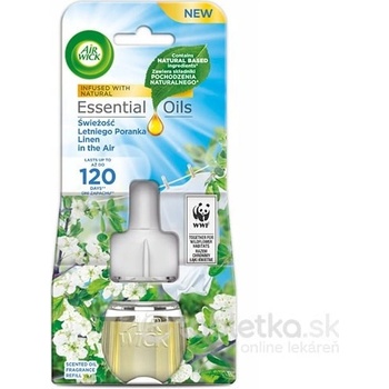 Air Wick Life Scents Linen in the air - Bielizeň v vánku elektrický osviežovač náhradná náplň 19 ml