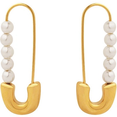 Steel Edge Visací náušnice spínací špendlík WJHE1144GD