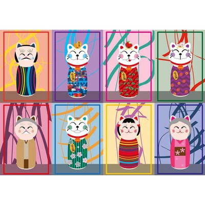 Yazz - Puzzle Maneki Kokeshi - 1 000 piese
