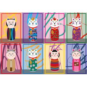Yazz - Puzzle Maneki Kokeshi - 1 000 piese