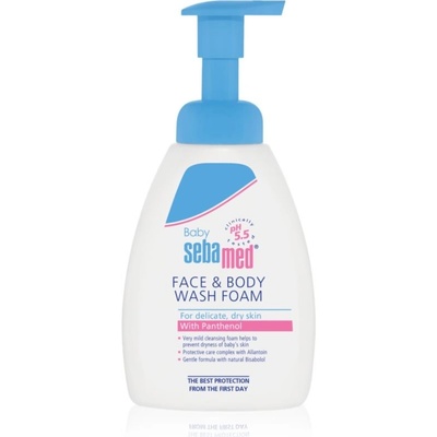 Sebamed Baby Wash veľmi jemná umývacia emulzia na telo a vlasy 400 ml