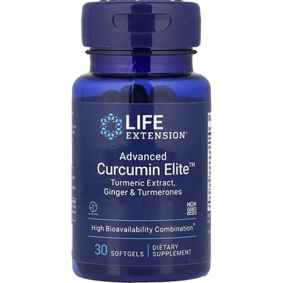 Life Extension Výtažek z kurkumy a zázvoru Advanced Curcumin Elite 30 Měkká kapsla