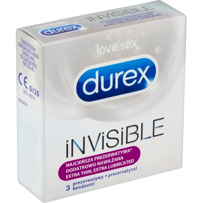 Durex Invisible Extra Thin Extra3 ks