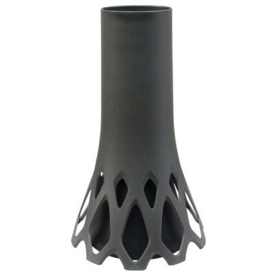 Váza hřbitovní Roseta antracit - se zátěží 1,3l – Zboží Dáma