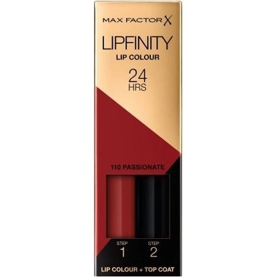 Max Factor Lipfinity Lip Colour dlouhotrvající rtěnka s balzámem 110 Passionate 4,2 g