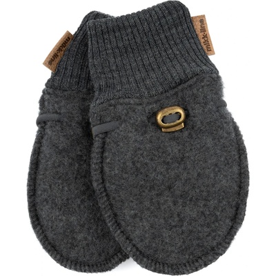 Mikk-Line Детски ръкавици Mikk-Line Kid's Wool Mittens Gloves - Anthracite Melange - размер 50/56 (EU) (202-6757-0511)