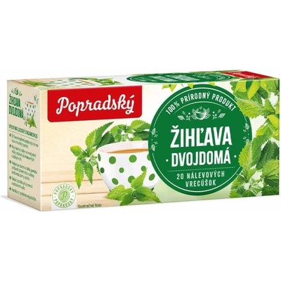 Popradský čaj bylinný čaj Kopřiva 20 sáčků