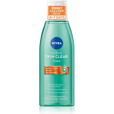 Nivea Derma Skin Clear почистваща вода за лице 200ml