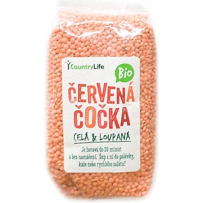 Country Life Čočka červená celá loupaná 0,5 kg – Zboží Mobilmania