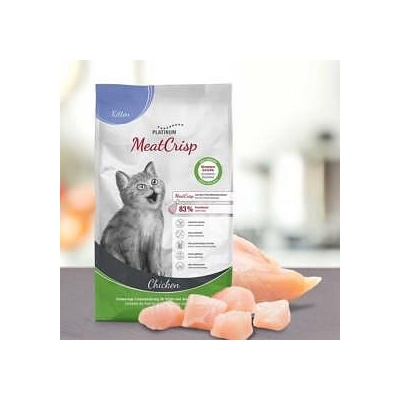 PLATINUM Пълноценна суха храна за подрастващи котенца Platinum MeatCrisp Kitten Chicken с 83% Прясно пилешко месо, БЕЗ зърнени култури