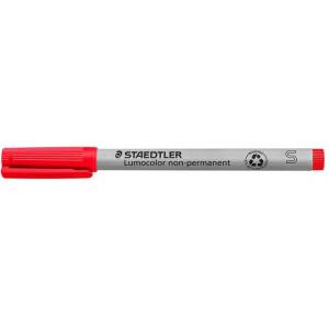 STAEDTLER Безалкохолен маркер, OHP, 0, 4 mm, STAEDTLER "Lumocolor 311 S", червен 311-2 (311-2)