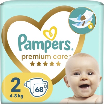 Pampers Premium Care VP, пелени, S2, 68бр/4-8кг (1100019519)