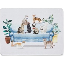 Cooksmart Korkové prestieranie Curious Cats 4 ks 21,5x29cm