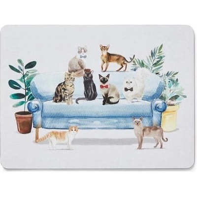 Cooksmart Korkové prestieranie Curious Cats 4 ks 21,5x29cm