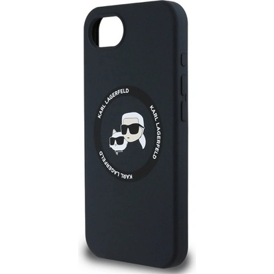 CG Mobile iPhone 16e KARL LAGERFELD SILICONE KARL&CHOUPETTE HEADS MAGSAFE Силиконов удароустойчив протектор за телефон, MagSafe, ЧЕРЕН KLHMPSE4SKCHTCK (KLHMPSE4SKCHTCK)