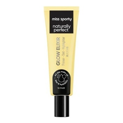 Miss Sporty Podkladová báze Naturaly Perfect Glow Elixir 10 Fair 20 ml