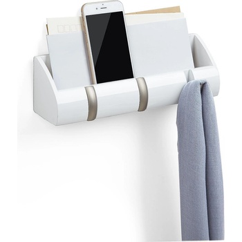 Umbra hk ltd (Канада) Стенен органайзер umbra cubby mini с 3 бр. закачалки - цвят бял (umbra 1004250-660)