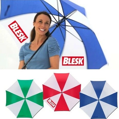 Deštník skládací bílo červený