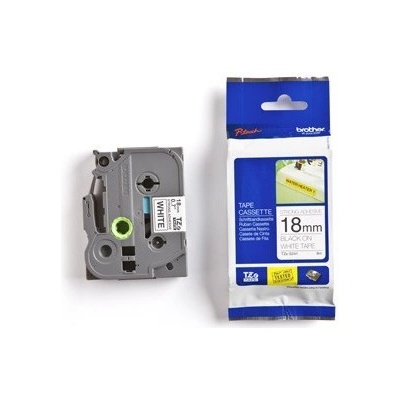 páska BROTHER TZS241 čierne písmo, biela páska extra lepivá ADHESIVE Tape (18mm) TZES241