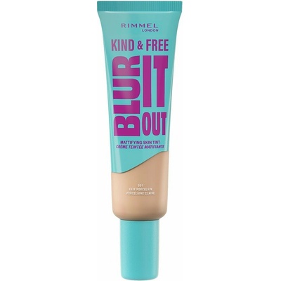 Rimmel London Kind & Free Blur It Out Mattifying Skin Tint 001 Fair Porcelain 30 ml