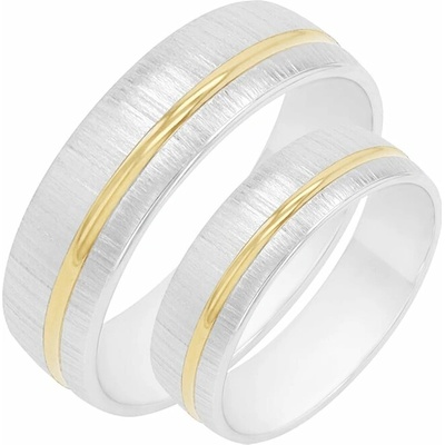 Eppi Zlaté snubní prsteny z kombinovaného zlata Miro RW41696