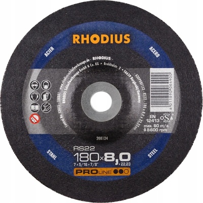 Rhodius Brúsny kotúč 180 x 8,0 x 22,23 mm 208124