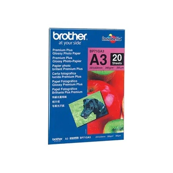 Brother Хартия, Brother BP-71GA3 Innobella Premium Glossy Photo Paper (A3/20 sheets) (BP71GA3)