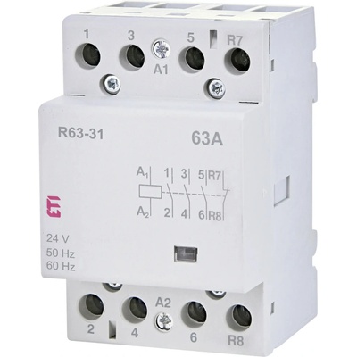 ETI R 63-31 24V AC 3NO+1NC
