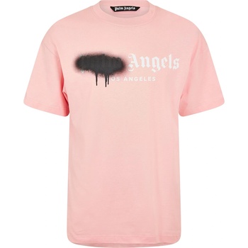 Palm angels Тениска PALM ANGELS Men's Spray T-Shirt - Pink/Black